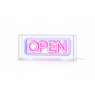 Light Me Up - Επιτραπέζιο Φωτιστικό NEON Box Open