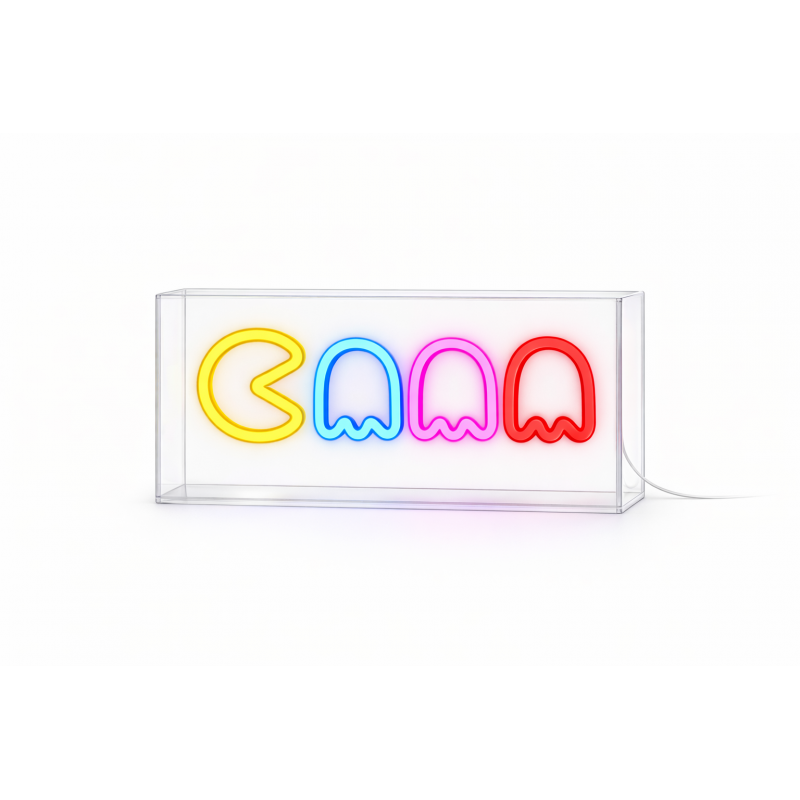 Light Me Up - Επιτραπέζιο Φωτιστικό NEON Box Pacman Light Me Up - Επιτραπέζιο Φωτιστικό NEON Box Pacman