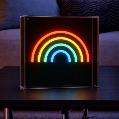 Light Me Up - Επιτραπέζιο Φωτιστικό NEON Mini Box Rainbow Light Me Up - Επιτραπέζιο Φωτιστικό NEON Mini Box Rainbow