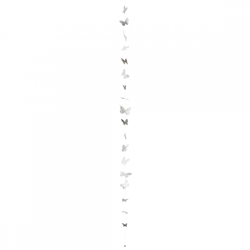 Raeder - Blossom. Χάρτινη Διακοσμητική Γιρλάντα Butterfly Necklace White Grey Raeder - Blossom. Χάρτινη Διακοσμητική Γιρλάντα Butterfly Necklace White Grey