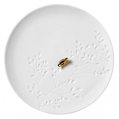 Raeder - Porcelain Stories. Πορσελάνινο Πιατάκι Golden Bird
