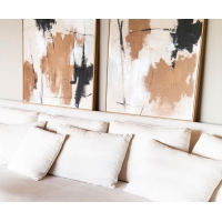 Andrea House - Χειροποίητος Πίνακας Ζωγραφικής Abstract Esauira 80x80cm