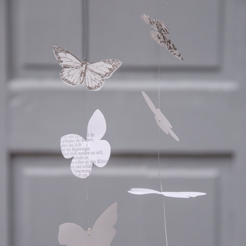 Raeder - Blossom. Χάρτινη Διακοσμητική Γιρλάντα Butterfly Necklace White Grey Raeder - Blossom. Χάρτινη Διακοσμητική Γιρλάντα Butterfly Necklace White Grey