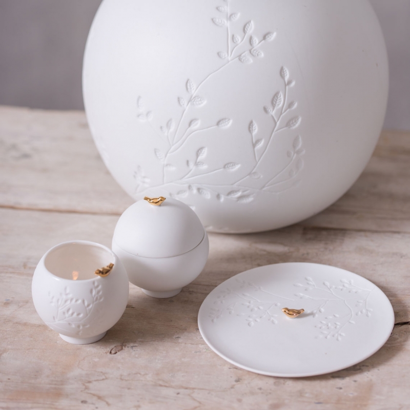 Raeder - Porcelain stories. Πορσελάνινο Ποτηράκι Για Ρεσώ Goldenbird