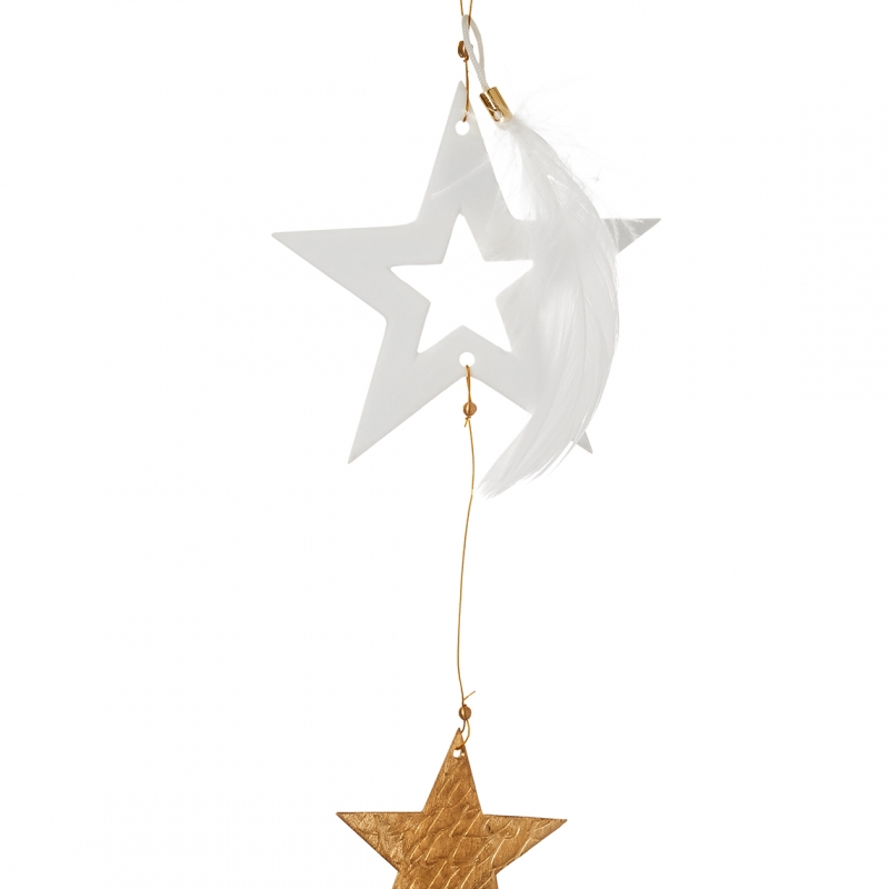 Raeder - Κρεμαστό Διακοσμητικό Golden Star Pendant White Star