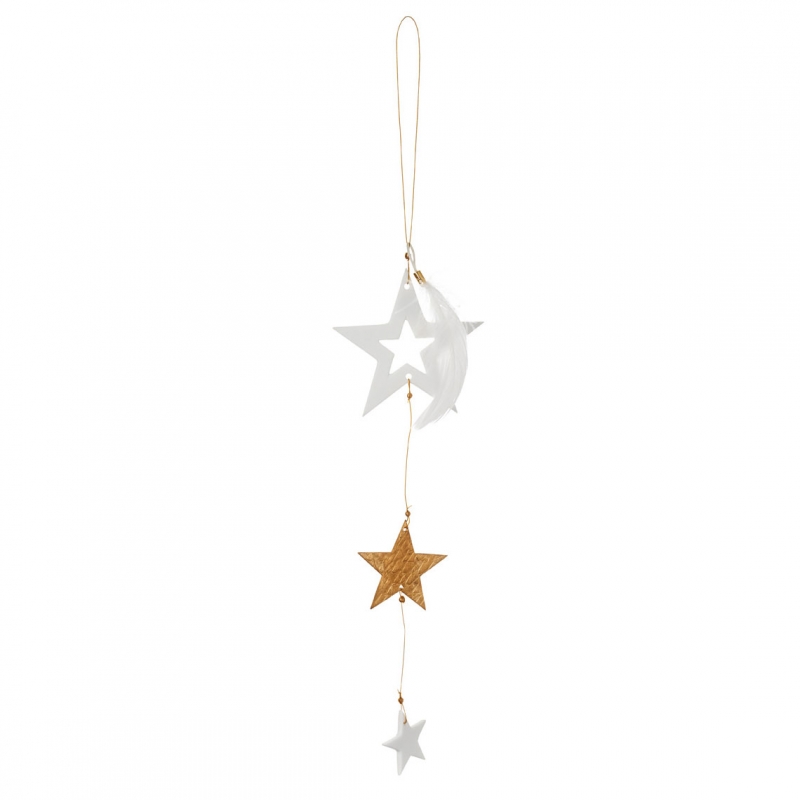 Raeder - Κρεμαστό Διακοσμητικό Golden Star Pendant White Star