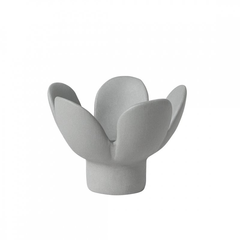 Raeder - Softone. Κεραμική Βάση Για Κερί Flower Grey Raeder - Softone. Κεραμική Βάση Για Κερί Flower Grey