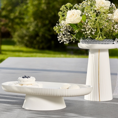 Raeder - Wedding. Πορσελάνινη Πιατέλα Pleated