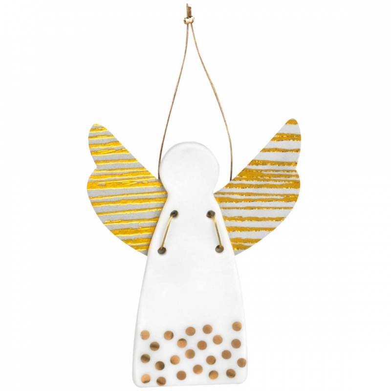 Raeder - Πορσελάνινο Αγγελάκι Dots Gold Mini