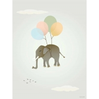 Vissevasse - Αφίσα 30x40cm Flying Elephant Vissevasse - Αφίσα 30x40cm Flying Elephant