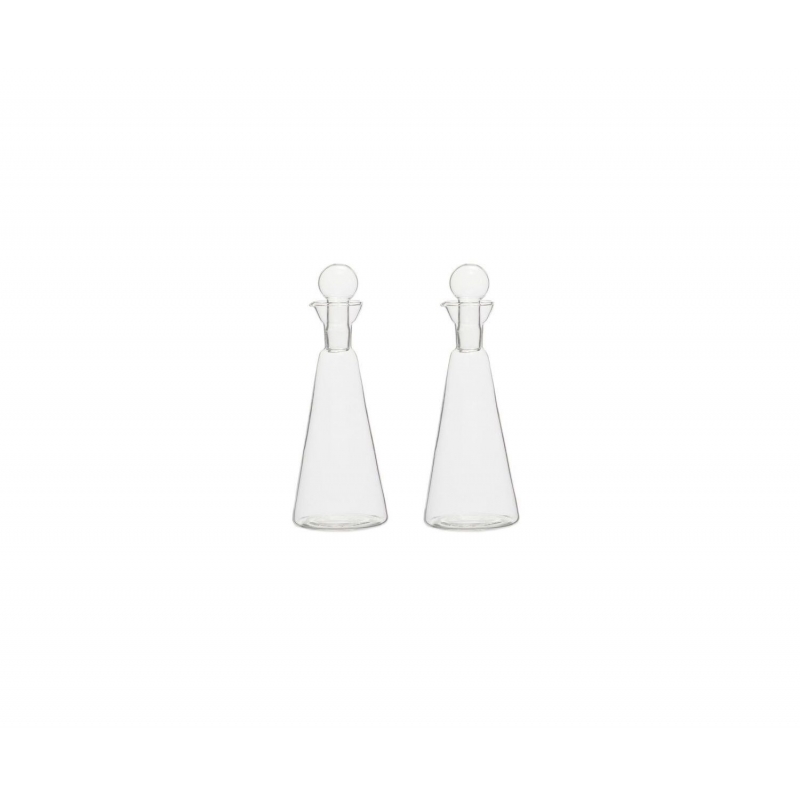 Andrea House - Γυάλινο Σετ Για Λάδι & Ξύδι Ball-Shaped Anti-Drip 200ml