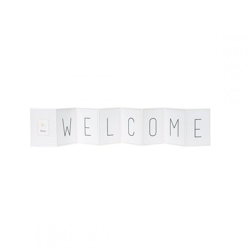 Raeder - Αναδιπλούμενη Ευχετήρια Κάρτα "Welcome Baby"