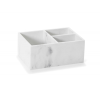 Andrea House - Βάση Οργάνωσης 3 Θέσεων White Marble Effect