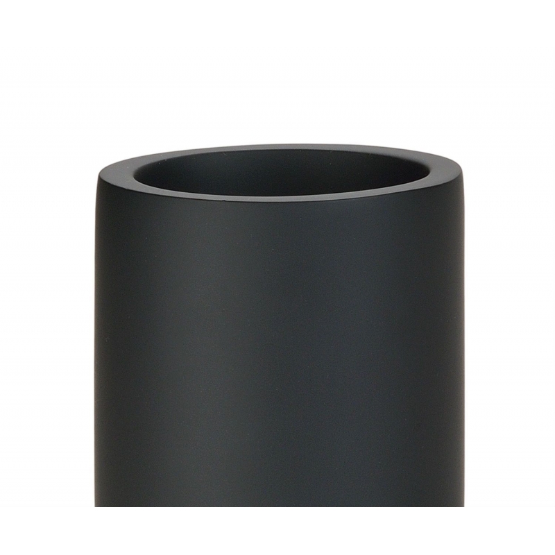 Andrea House - Ποτηράκι Για Οδοντόβουρτσες Black Resin