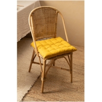 Calma House - Τετράγωνο Μαξιλάρι Καρέκλας Gavema Mustard 40x40cm