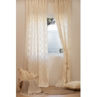 Calma House - Έτοιμη Κουρτίνα Royal Ecru 140x280cm