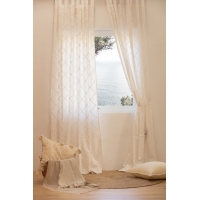 Calma House - Έτοιμη Κουρτίνα Royal White 140x280cm