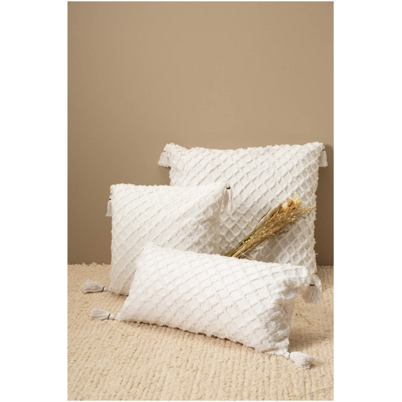 Calma House - Μαξιλαροθήκη Royal White 45x45cm