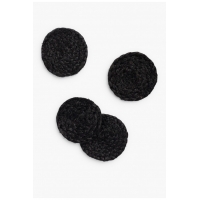 Calma House - Σετ 4 Σουβέρ Jute Ural Black 10cm