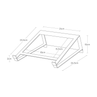 Yamazaki - Βάση Στήριξης Tablet / Laptop Διπλής Θέσης Tower WH Yamazaki - Βάση Στήριξης Tablet / Laptop Διπλής Θέσης Tower WH