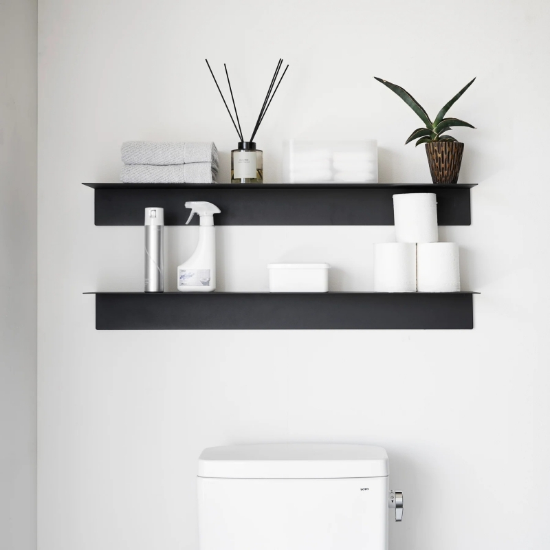 Yamazaki - Επιτοίχιο Ράφι Με Μαγνητική Επιφάνεια 90cm Tower BK