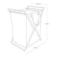 Yamazaki - Πτυσσόμενο Καλάθι Για Άπλυτα Hamper Tower Large WH