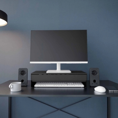 Yamazaki - Tower. Βάση Για Monitor Με Συρτάρι BK Yamazaki - Tower. Βάση Για Monitor Με Συρτάρι BK