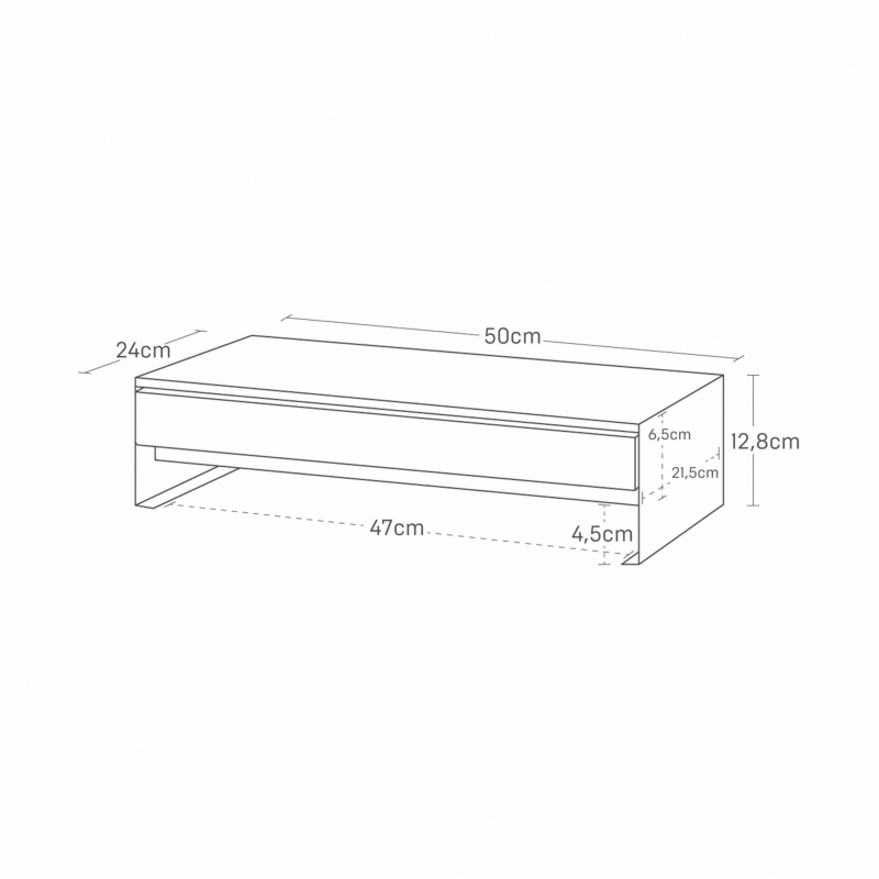Yamazaki - Tower. Βάση Για Monitor Με Συρτάρι WH Yamazaki - Tower. Βάση Για Monitor Με Συρτάρι WH