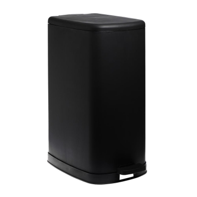 Κάδος απορριμάτων με πεντάλ secret 30lt μαύρο soft close Υ54,9x27,5x42,5εκ.