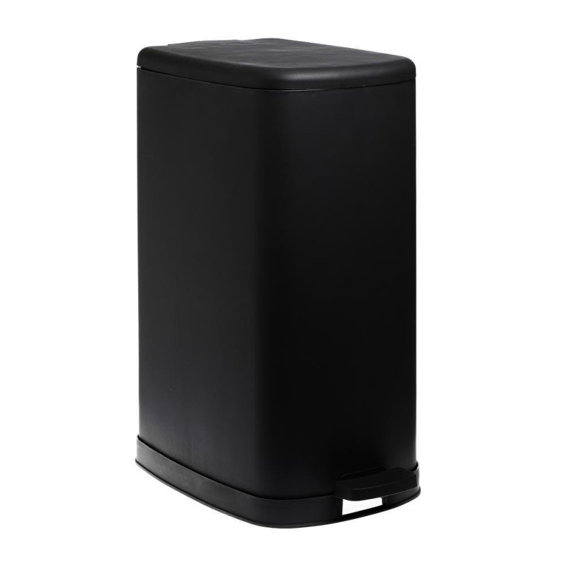 Κάδος απορριμάτων με πεντάλ secret 30lt μαύρο soft close Υ54,9x27,5x42,5εκ.