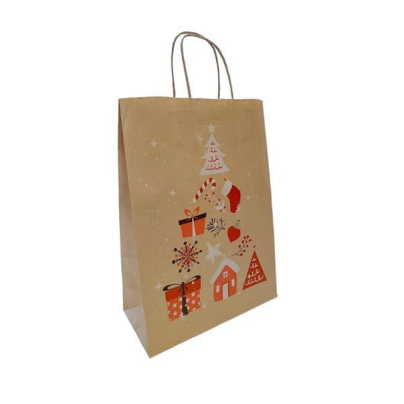 Next χάρτινη τσάντα Christmas Tree craft Υ41x32x12εκ.