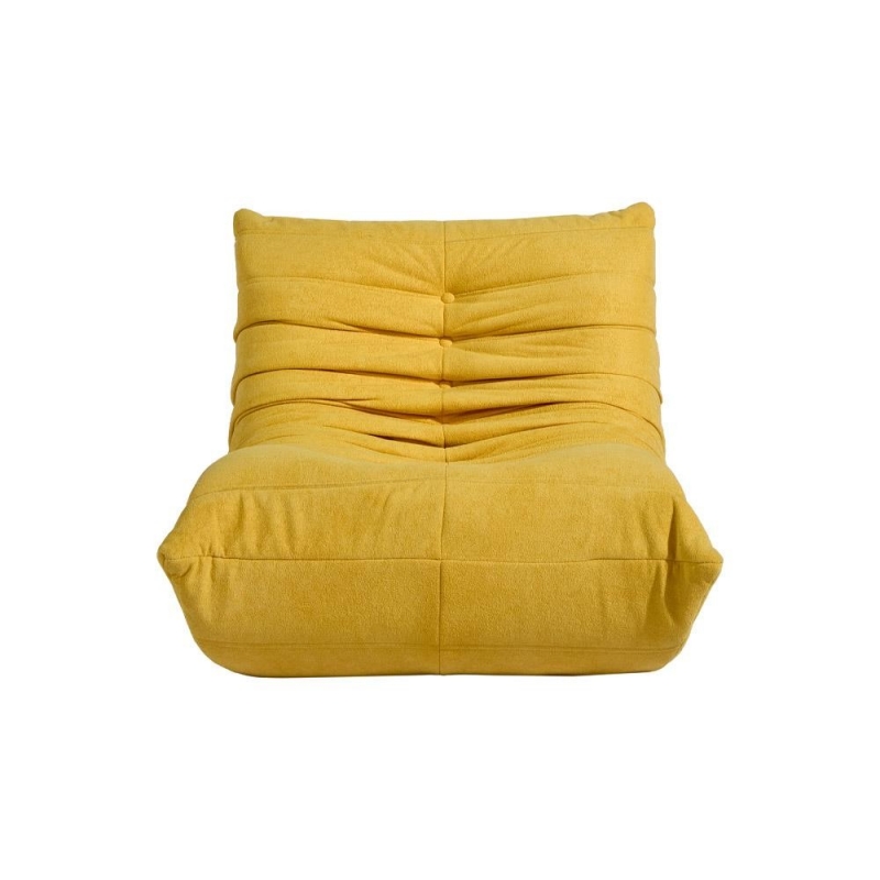 Compressed Nextdeco πολυθρόνα Togo κίτρινο Υ70x85x103εκ. Compressed Nextdeco πολυθρόνα Togo κίτρινο Υ70x85x103εκ.