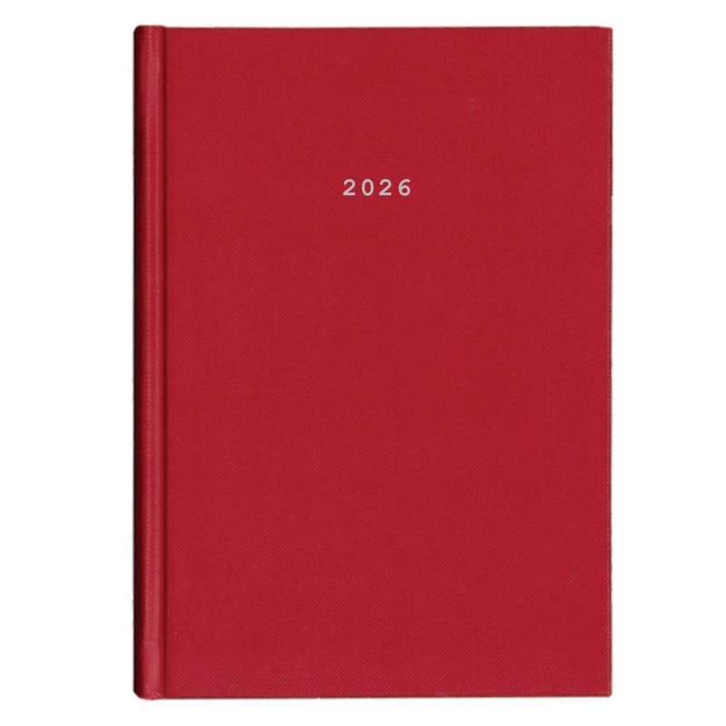 Next ημερολόγιο 2026classic ημερήσιο δετό κόκκινο 12x17εκ.