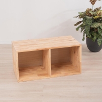 Ξύλινο παγκάκι με 2 θέσεις αποθήκευσης Nextdeco Natural Υ39x40x80εκ. Ξύλινο παγκάκι με 2 θέσεις αποθήκευσης Nextdeco Natural Υ39x40x80εκ.