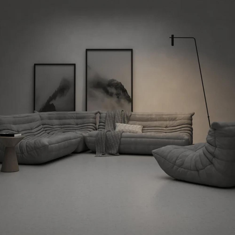 Πολυθρόνα Nextdeco Togo Alcantara σκούρο γκρι Y70x85x103εκ Πολυθρόνα Nextdeco Togo Alcantara σκούρο γκρι Y70x85x103εκ