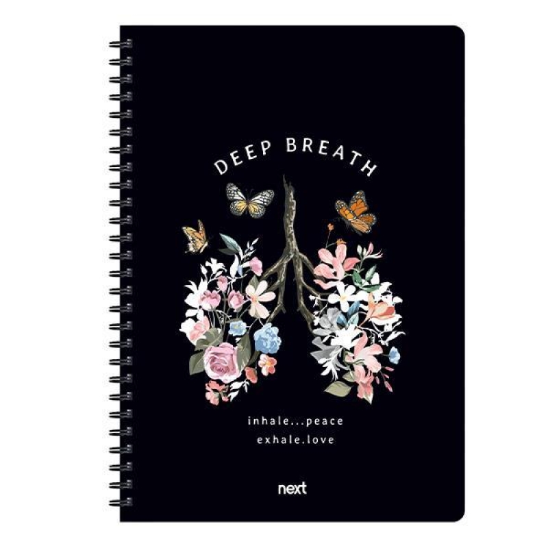 Next trends deep breath τετράδιο σπιράλ 2 θέματα 70 φύλλα 21x29εκ.