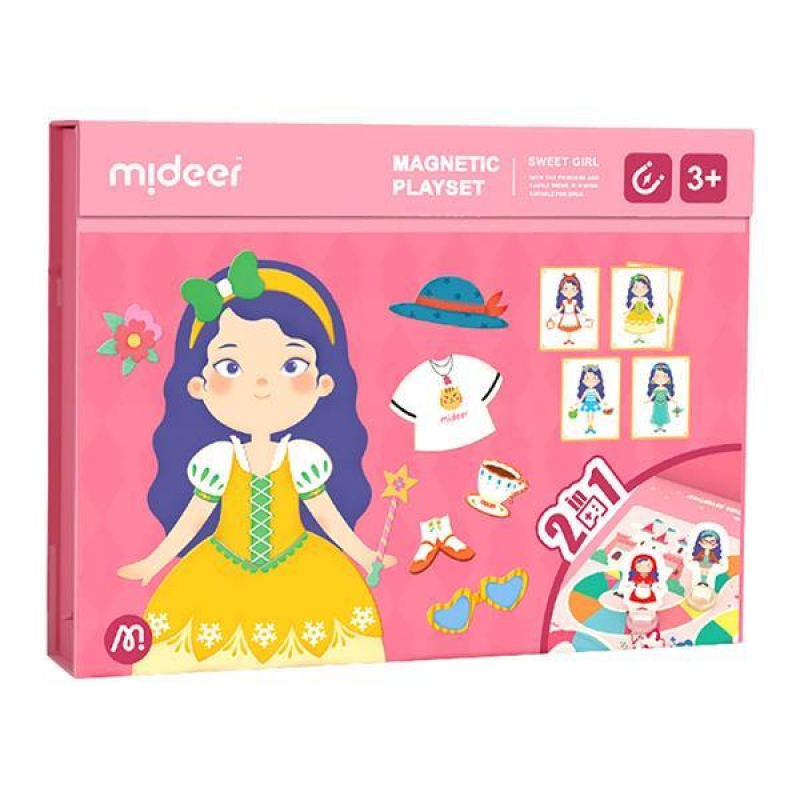 Mideer μαγνητικό παζλ 2 σε 1 "Sweet Girl" 71τμχ