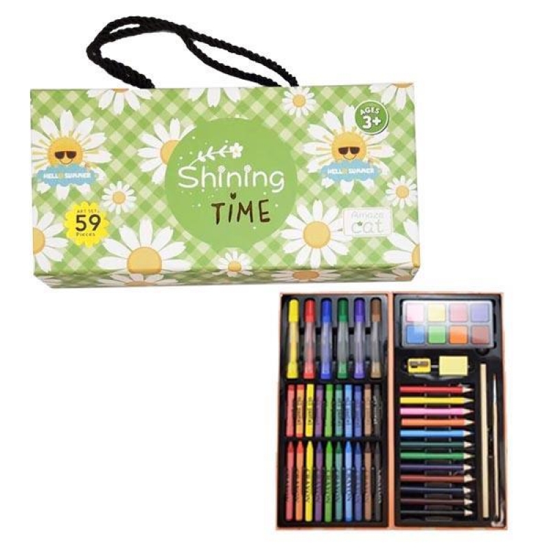 Σετ ζωγραφικής 50 τεμ. σε βαλιτσάκι "Daisies" Υ13x27x4,5εκ. Σετ ζωγραφικής 50 τεμ. σε βαλιτσάκι "Daisies" Υ13x27x4,5εκ.