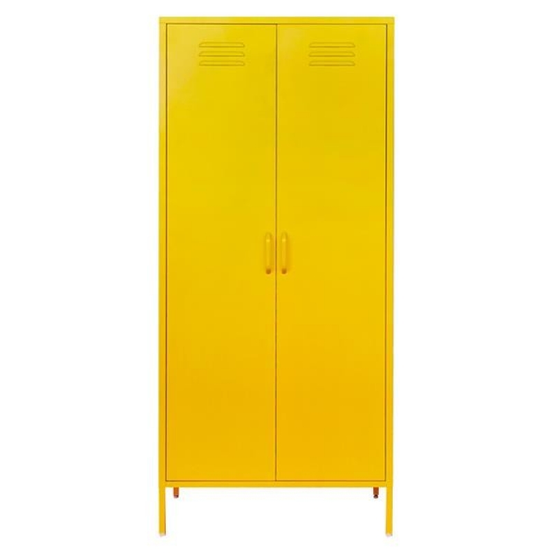 Ντουλάπα μεταλλική Nextdeco δίφυλλη κίτρινη Υ170x76x50εκ. Ντουλάπα μεταλλική Nextdeco δίφυλλη κίτρινη Υ170x76x50εκ.