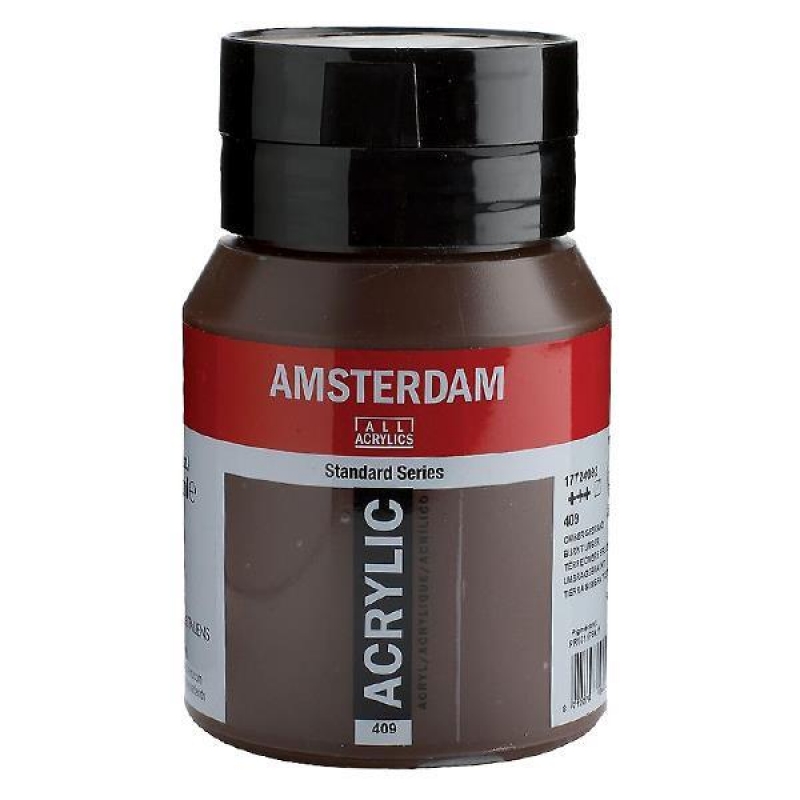 Talens amsterdam ακρυλικό χρώμα 409 burnt umber 500ml Talens amsterdam ακρυλικό χρώμα 409 burnt umber 500ml