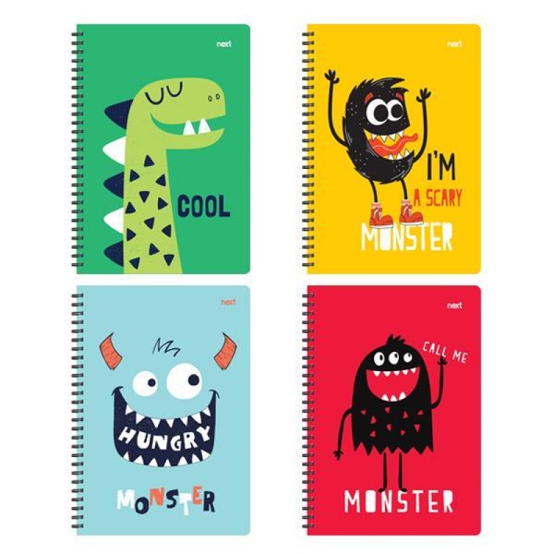 Next cute monsters τετράδιο σπιράλ 21x29εκ. 1θεμ., 35φ. Next cute monsters τετράδιο σπιράλ 21x29εκ. 1θεμ., 35φ.