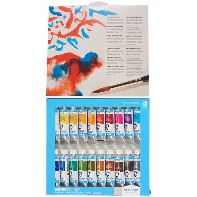 Talens van gogh νερομπογιές σετ 20 τεμ. 10ml. Talens van gogh νερομπογιές σετ 20 τεμ. 10ml.