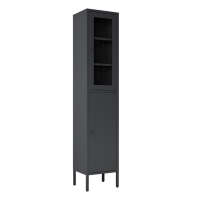 Ντουλάπι μεταλλικό Nextdeco με 2 πόρτες μαύρο Υ180x35x30εκ. Ντουλάπι μεταλλικό Nextdeco με 2 πόρτες μαύρο Υ180x35x30εκ.