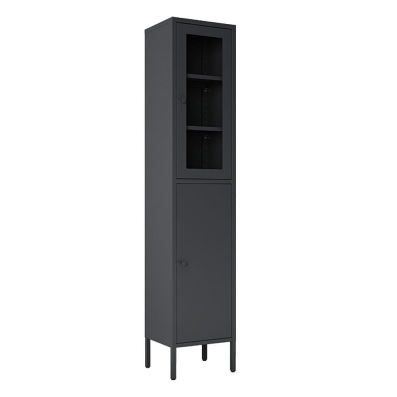 Ντουλάπι μεταλλικό Nextdeco με 2 πόρτες μαύρο Υ180x35x30εκ. Ντουλάπι μεταλλικό Nextdeco με 2 πόρτες μαύρο Υ180x35x30εκ.