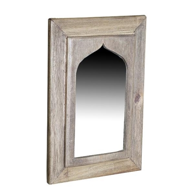 Καθρέπτης τοίχου Nextdeco Tribeca ανακυκλωμένο ξύλο teak Υ39x3x20εκ.