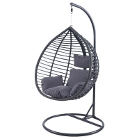 Κρεμαστή Κούνια Nextdeco Nadin rattan με γκρι μαξιλάρια Υ110x118x68εκ. Κρεμαστή Κούνια Nextdeco Nadin rattan με γκρι μαξιλάρια Υ110x118x68εκ.