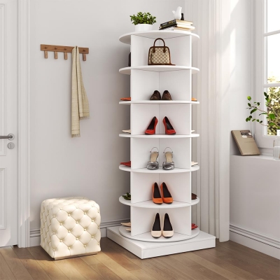 Παπουτσοθήκη περιστρεφόμενη Nextdeco λευκή 6 επιπέδων Υ137x∅60 εκ. Παπουτσοθήκη περιστρεφόμενη Nextdeco λευκή 6 επιπέδων Υ137x∅60 εκ.