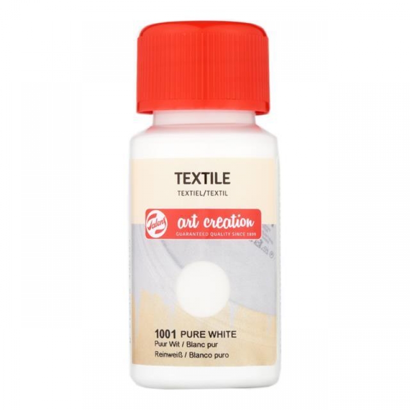 Talens χρώμα textile 1001 pure white 50ml