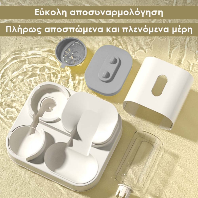 Ταΐστρα - ποτίστρα κατοικιδίων γκρι Υ27×27×23εκ.