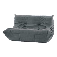 Καναπές διθέσιος Nextdeco Togo Alcantara σκούρο γκρι Υ70x132x102εκ Καναπές διθέσιος Nextdeco Togo Alcantara σκούρο γκρι Υ70x132x102εκ